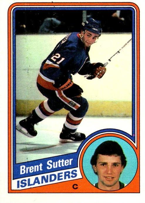 1984 Topps Brent Sutter #102 card