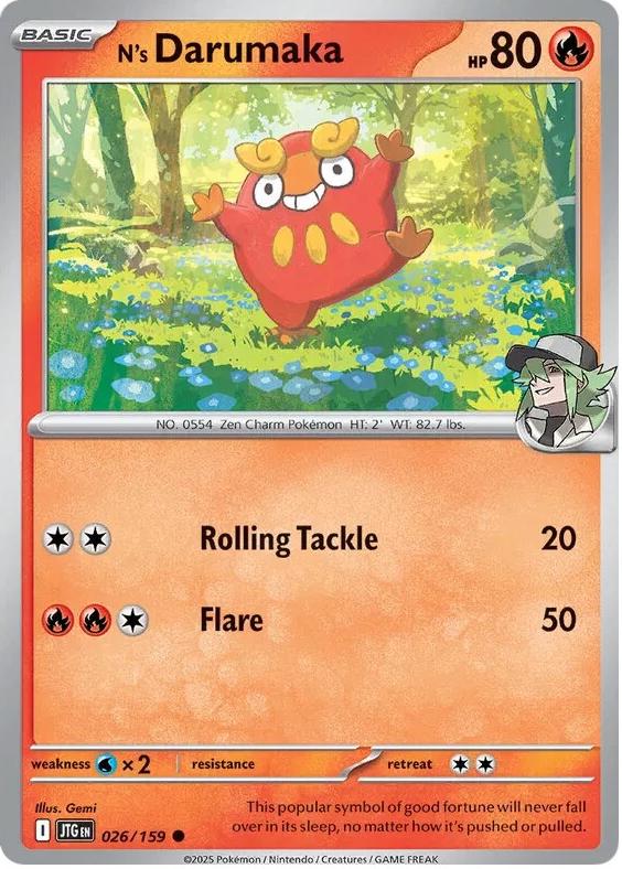 N's Darumaka 2025 Pokemon Scarlet & Violet Journey Together