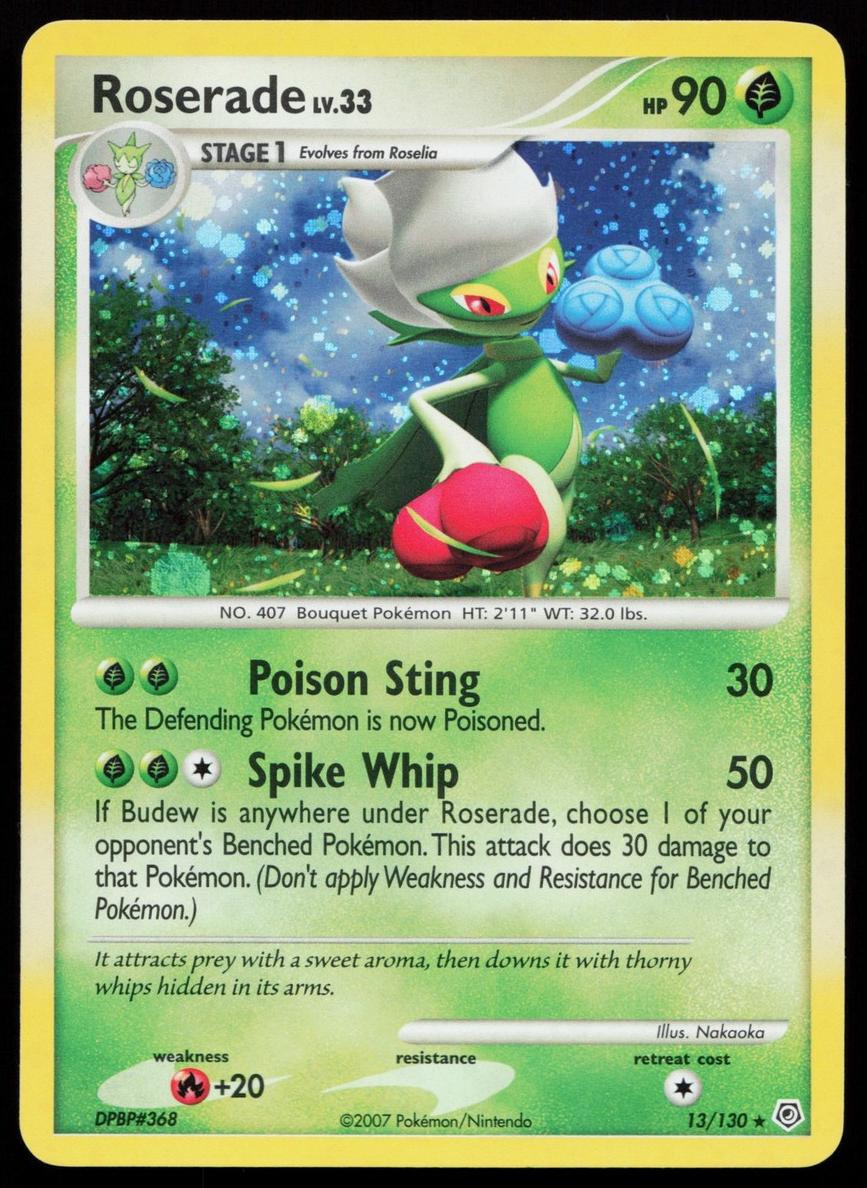 Roserade 2007 Pokemon Diamond & Pearl