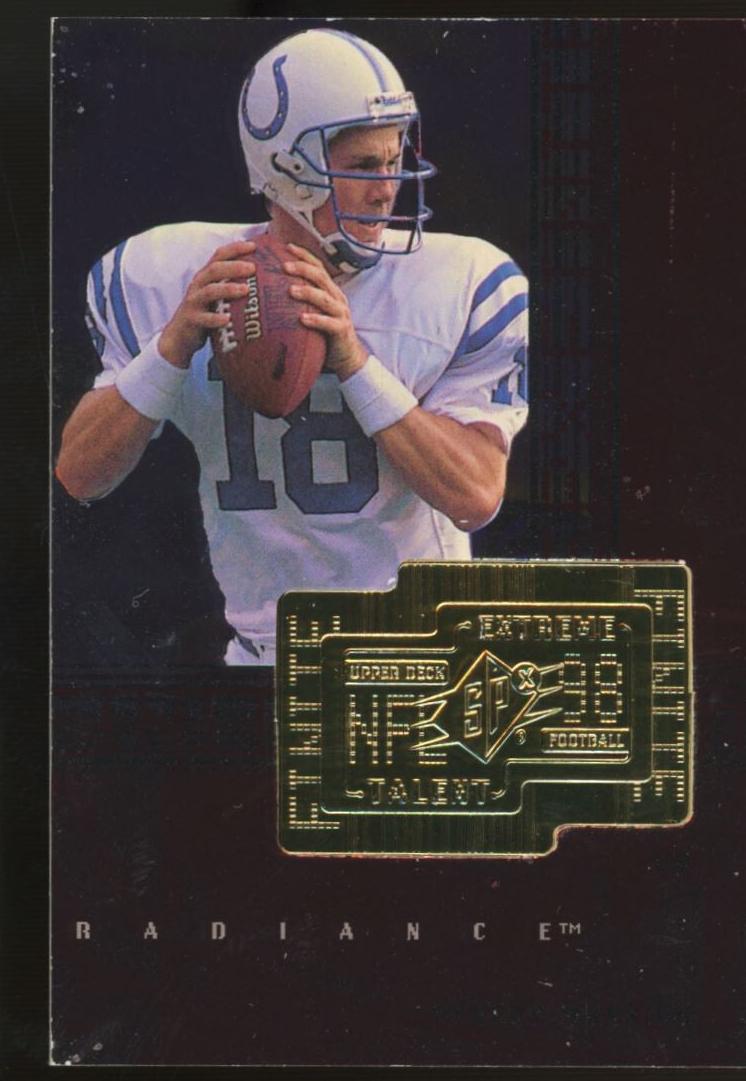 1998 Spx Finite Peyton Manning #287 card