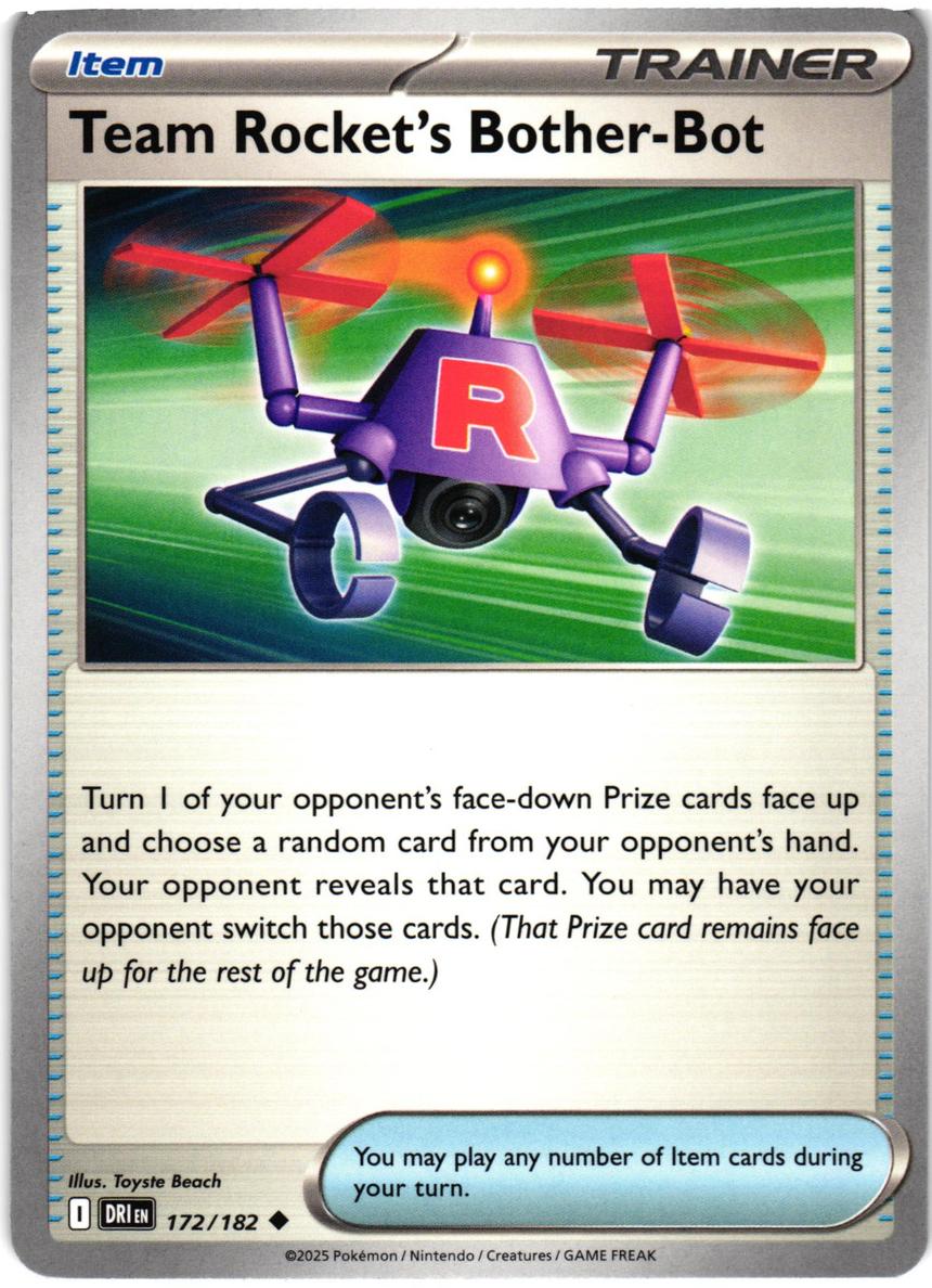 Team Rocket's Bother-Bot 2025 Pokemon Scarlet & Violet Destined Rivals
