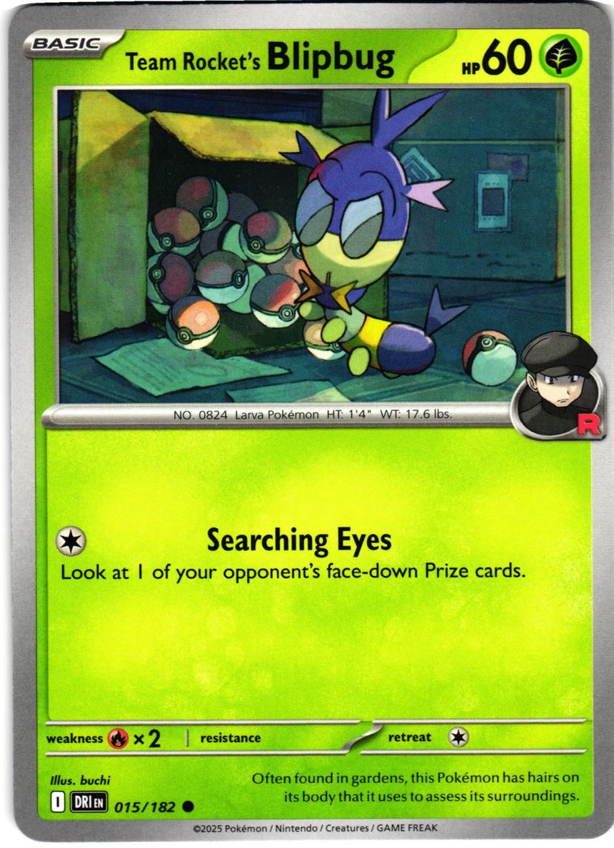 Team Rocket's Blipbug 2025 Pokemon Scarlet & Violet Destined Rivals