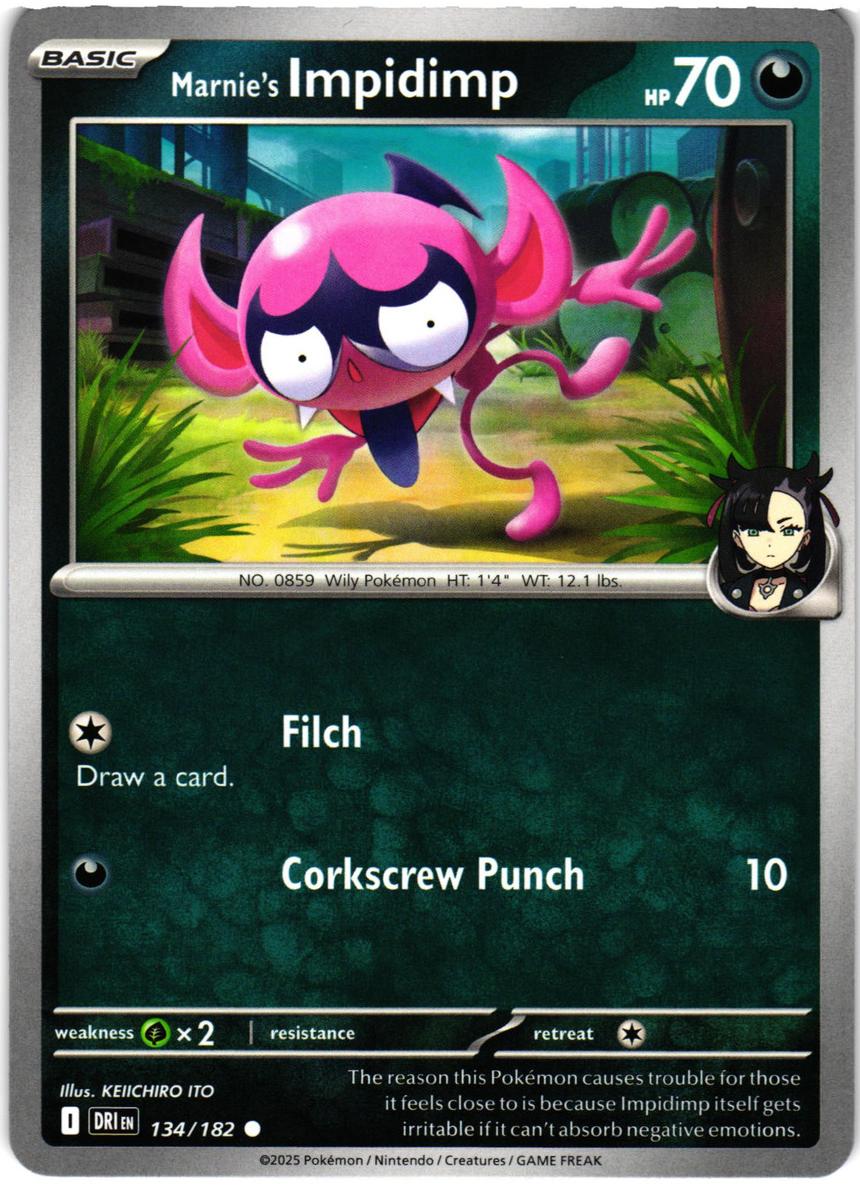 Marnie's Impidimp 2025 Pokemon Scarlet & Violet Destined Rivals