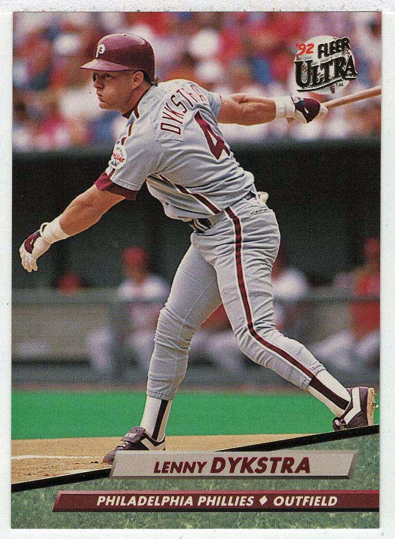 1992 Fleer Ultra Lenny Dykstra #241 card