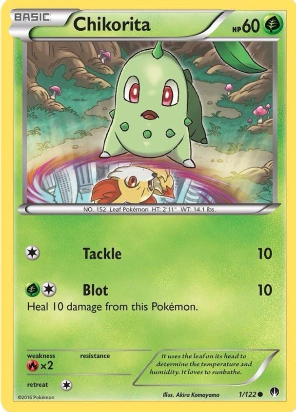 Chikorita 2016 Pokemon XY BREAKpoint