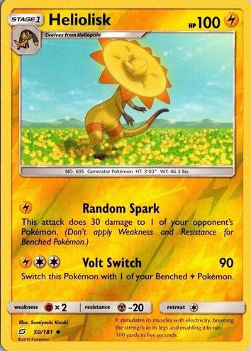 Heliolisk 2019 Pokemon Sun & Moon Team Up