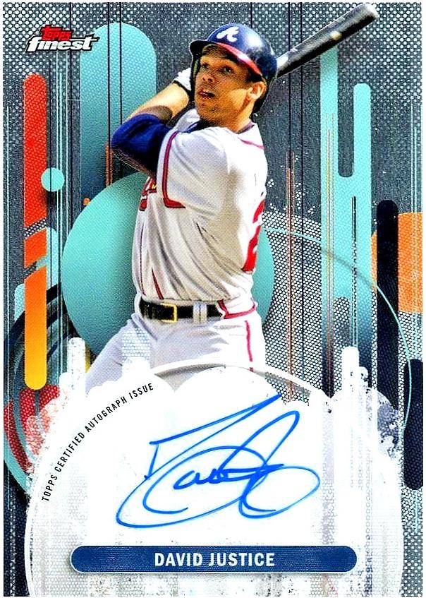 David Justice 2025 Topps Finest Autographs Baseball