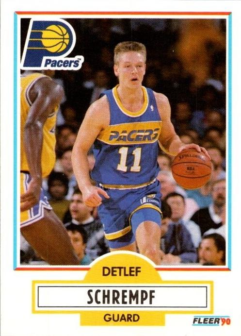 1990 Fleer Detlef Schrempf #81 card