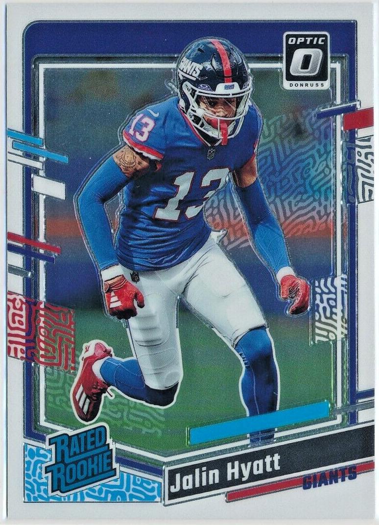 Jalin Hyatt 2023 Donruss Optic Football card
