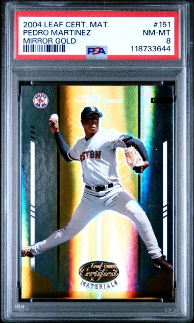 2004 Leaf Certified Materials Baseball Mirror Gold Pedro Martinez #151