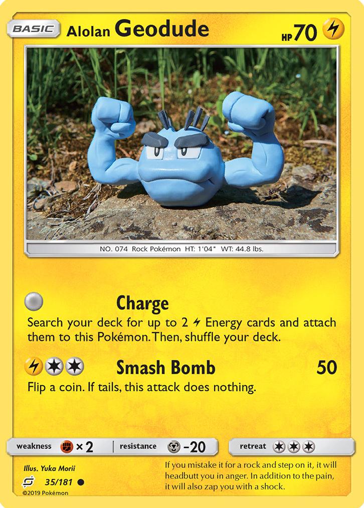 Alolan Geodude 2019 Pokemon Sun & Moon Team Up