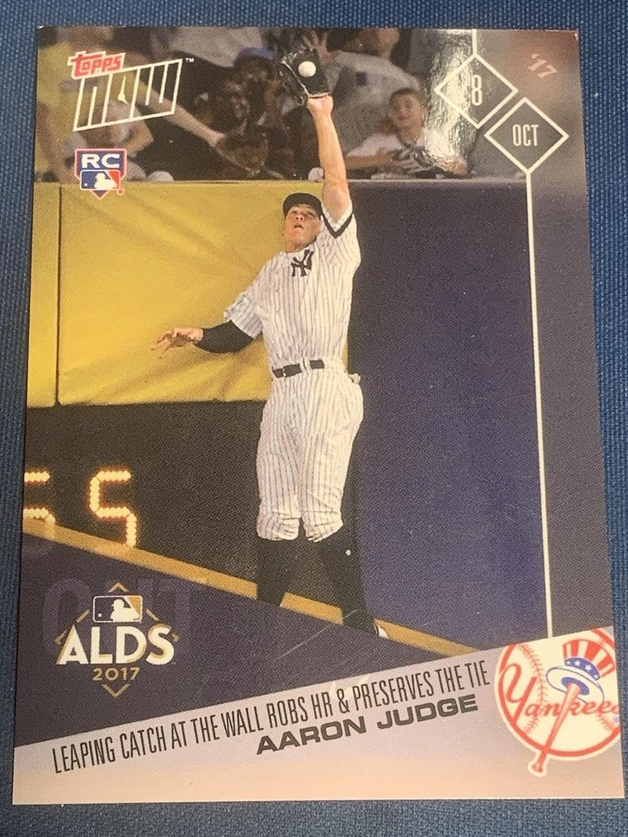 2017 Aaron Judge [Base - Leaping Catch at Wall Oct 8th] #727