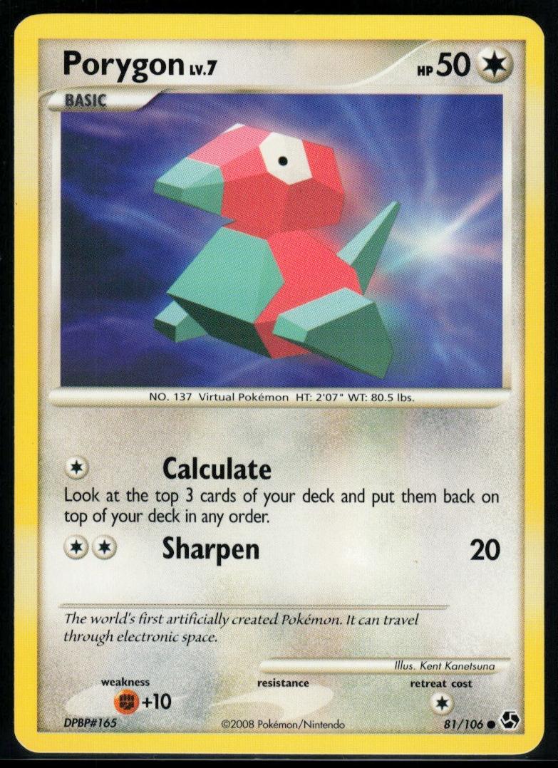 Porygon 2008 Pokemon Diamond & Pearl Great Encounters