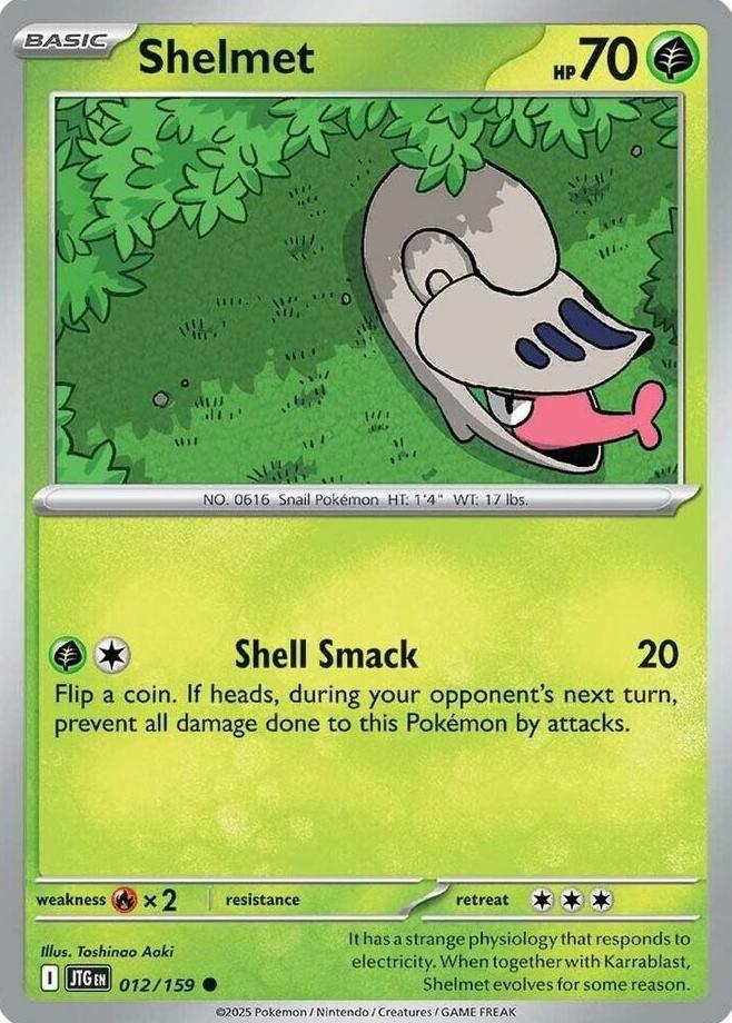 Shelmet 2025 Pokemon Scarlet & Violet Journey Together