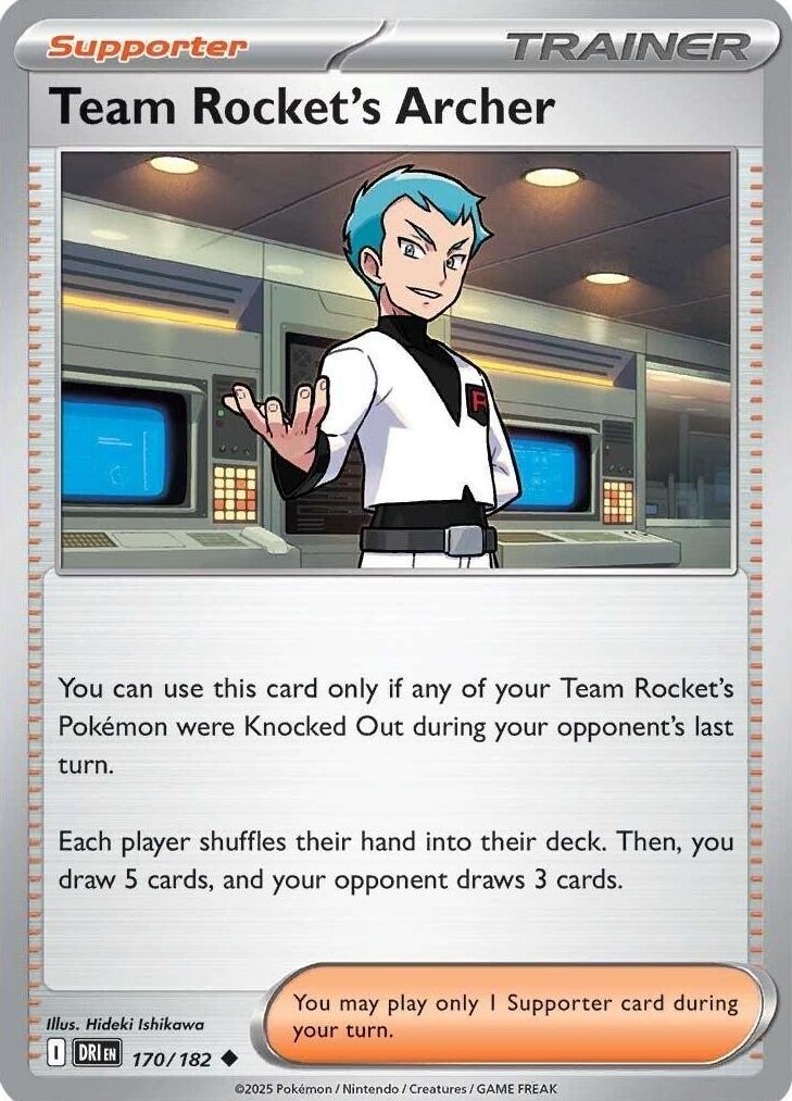 Team Rocket's Archer 2025 Pokemon Scarlet & Violet Destined Rivals