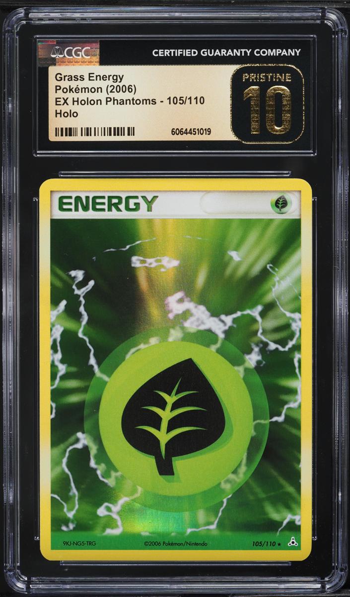 Grass Energy Holo 2006 Pokemon EX Holon Phantoms