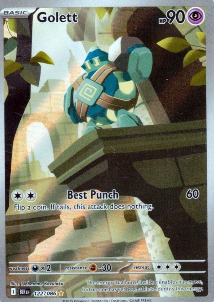 Golett 2025 Pokemon Scarlet & Violet Black Bolt