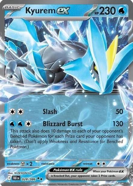Kyurem EX 2025 Pokemon Scarlet & Violet Black Bolt