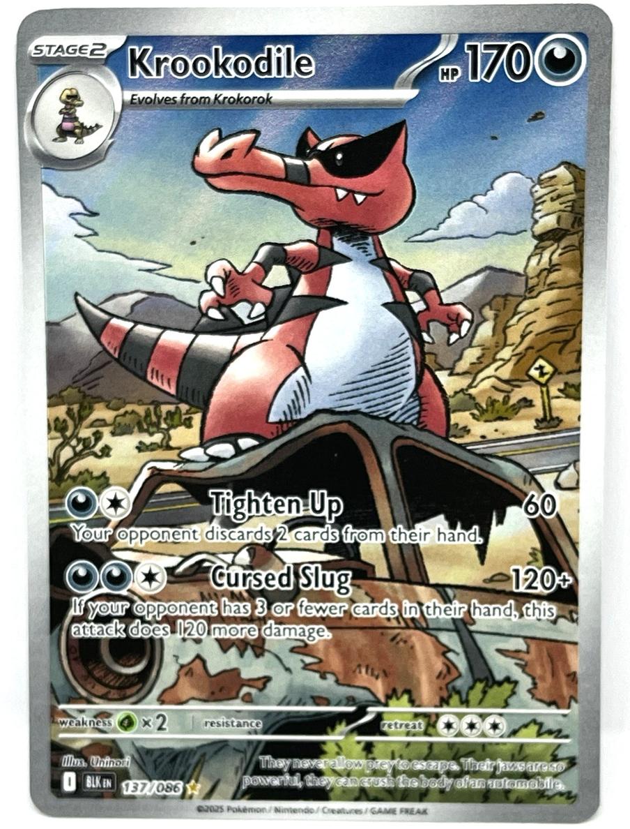 Krookodile 2025 Pokemon Scarlet & Violet Black Bolt