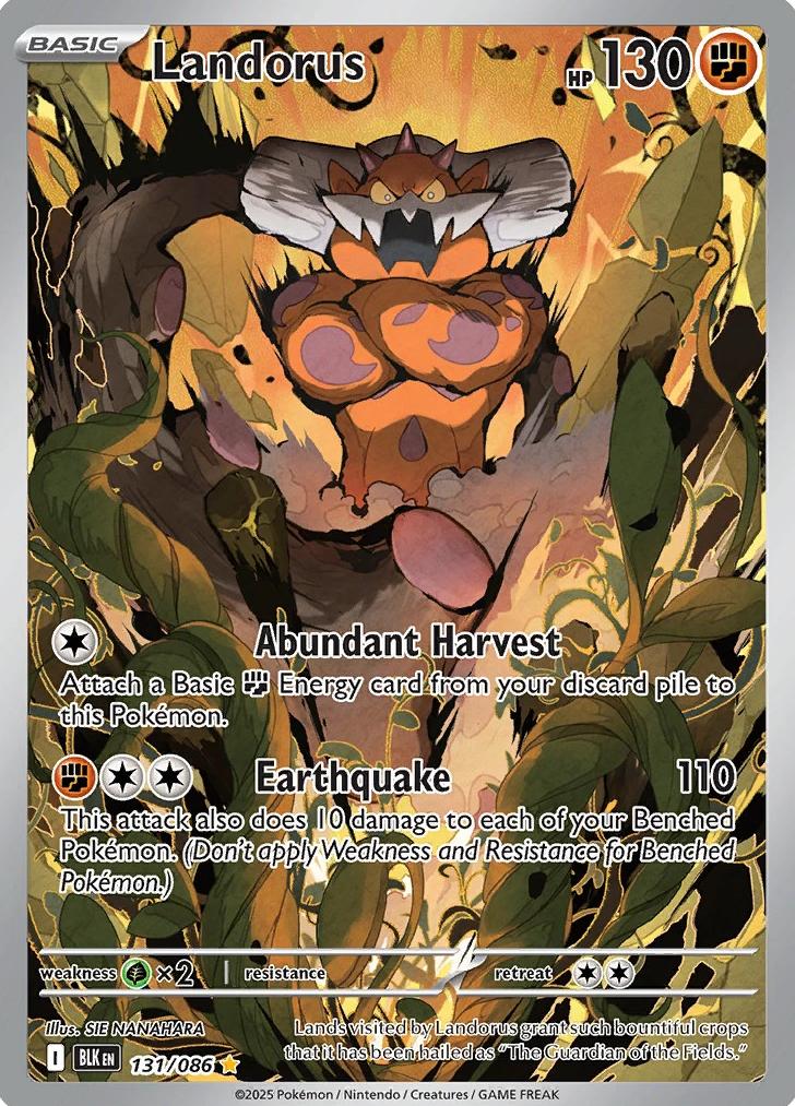 Landorus 2025 Pokemon Scarlet & Violet Black Bolt