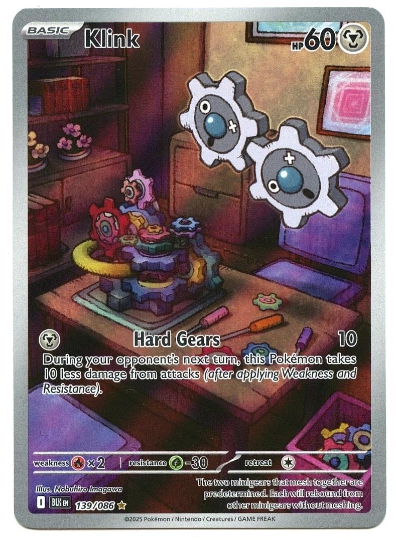Klink 2025 Pokemon Scarlet & Violet Black Bolt