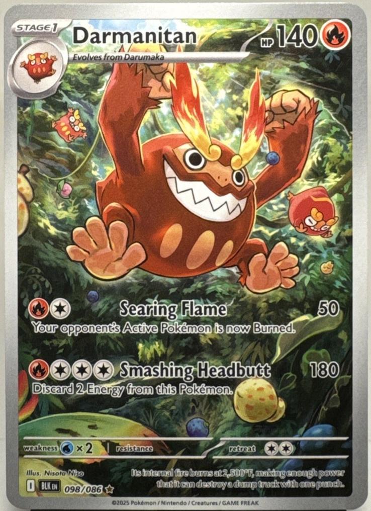 Darmanitan 2025 Pokemon Scarlet & Violet Black Bolt