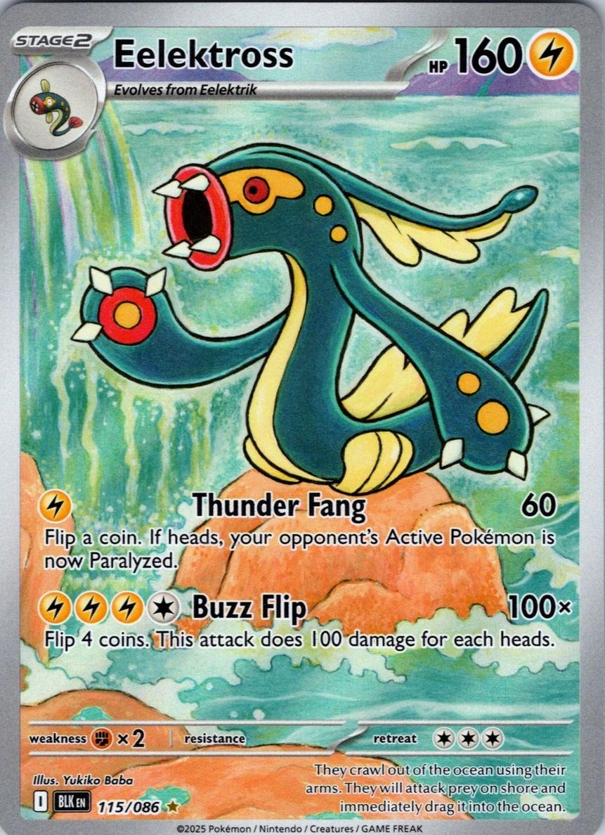Eelektross 2025 Pokemon Scarlet & Violet Black Bolt