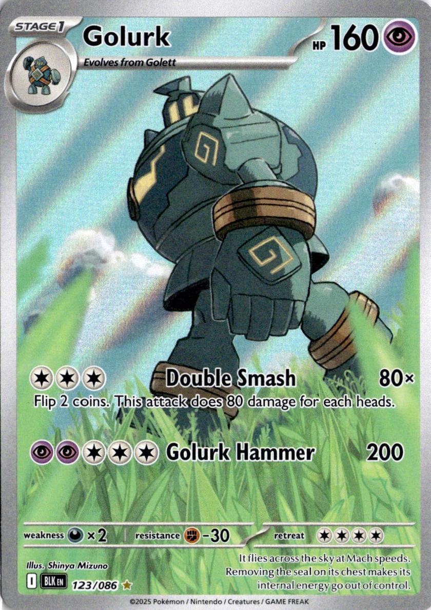 Golurk 2025 Pokemon Scarlet & Violet Black Bolt