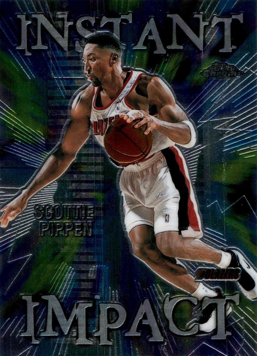 1999 Topps Topps Chrome INSTANT IMPACT-REFRACTOR #II1 Scottie Pippen front