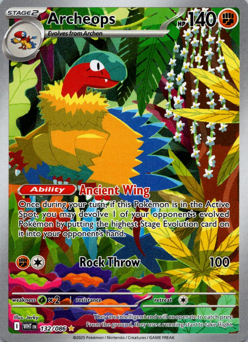 Archeops 2025 Pokemon Scarlet & Violet White Flare