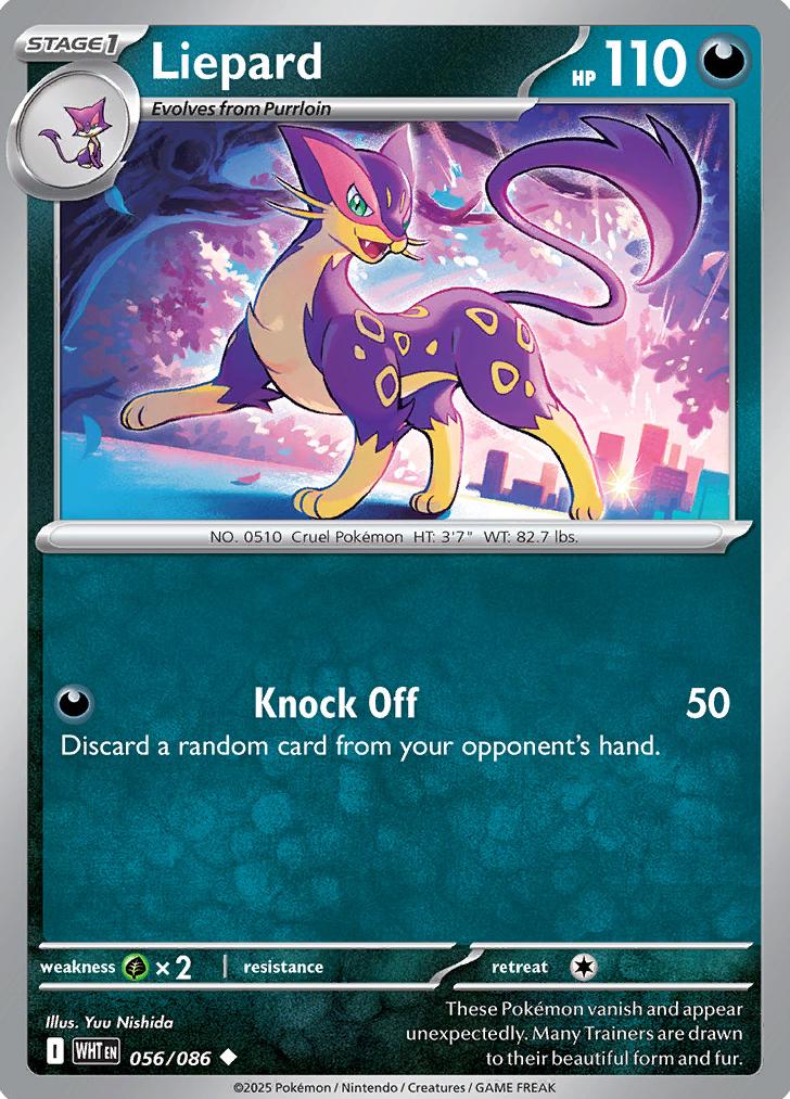 Liepard 2025 Pokemon Scarlet & Violet White Flare