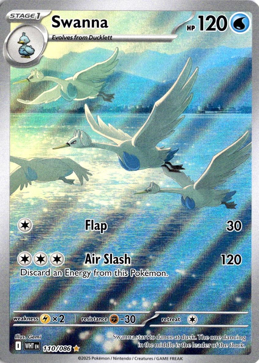 Swanna 2025 Pokemon Scarlet & Violet White Flare
