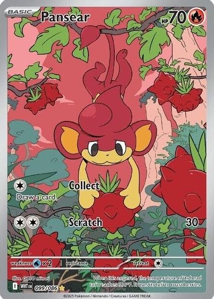 Pansear 2025 Pokemon Scarlet & Violet White Flare