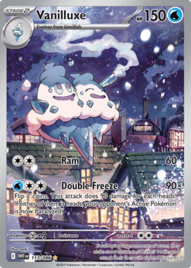 Vanilluxe 2025 Pokemon Scarlet & Violet White Flare
