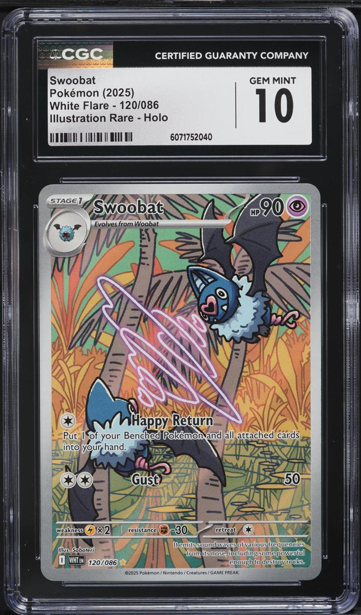 Swoobat 2025 Pokemon Scarlet & Violet White Flare