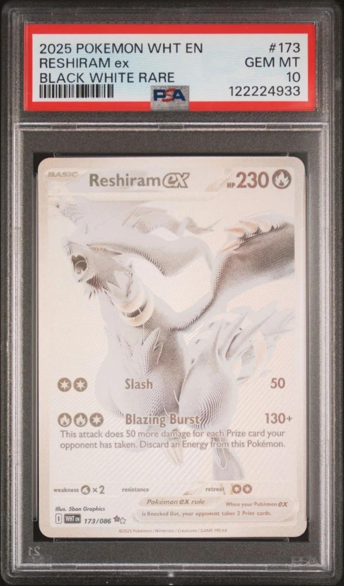 Reshiram EX 2025 Pokemon Scarlet & Violet White Flare