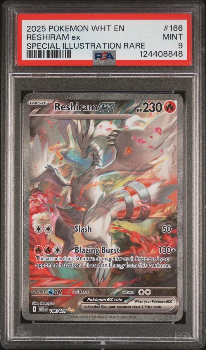 Reshiram EX 2025 Pokemon Scarlet & Violet White Flare