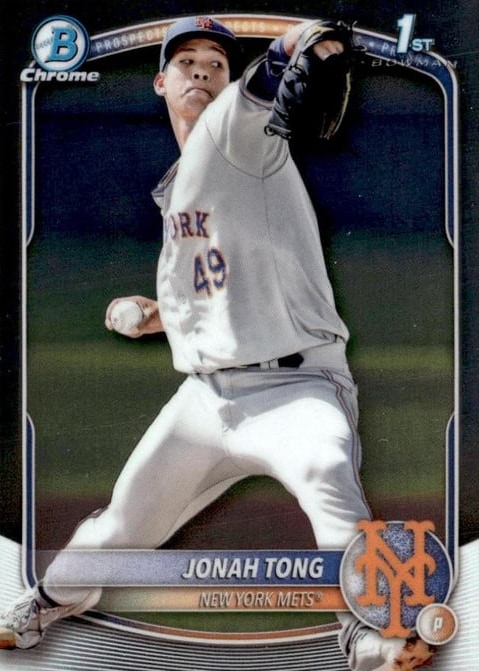 Jonah Tong 2025 Bowman Chrome Prospects card