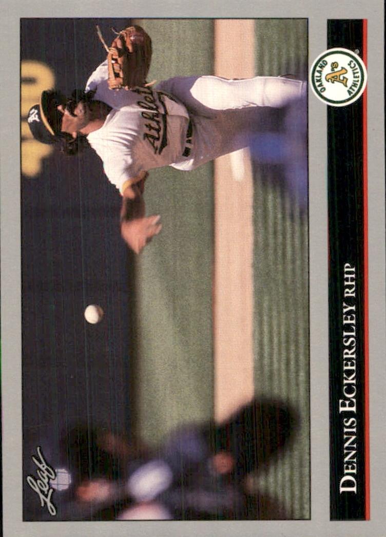 1992 Leaf Dennis Eckersley [Gold] #100 card