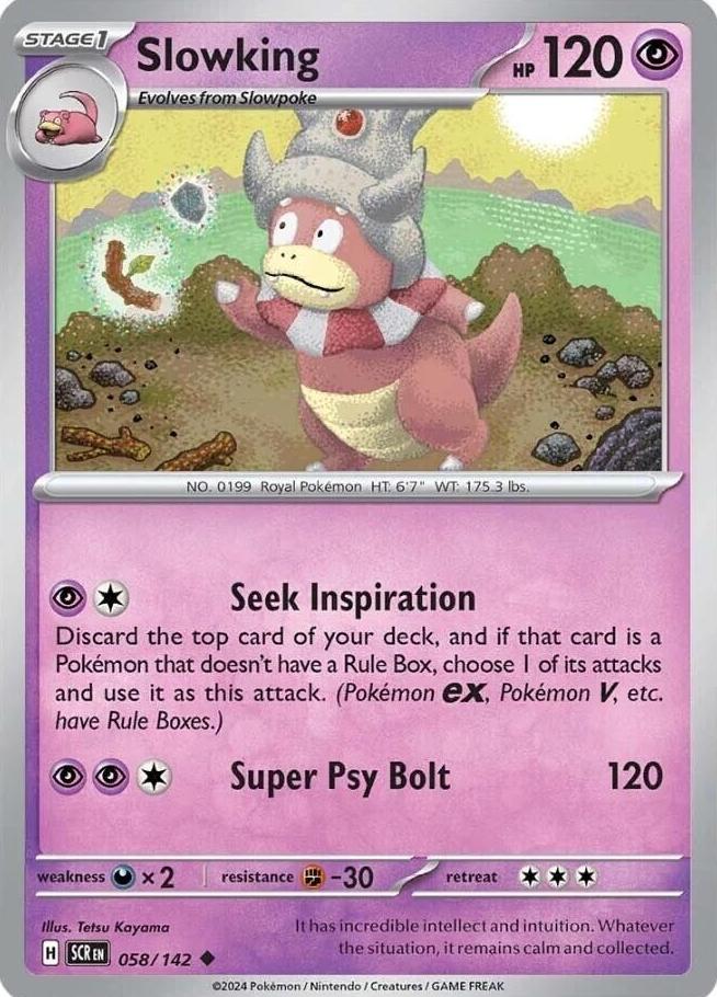 Slowking 2024 Pokemon Scarlet & Violet Stellar Crown