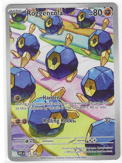 Roggenrola 2025 Pokemon Scarlet & Violet White Flare