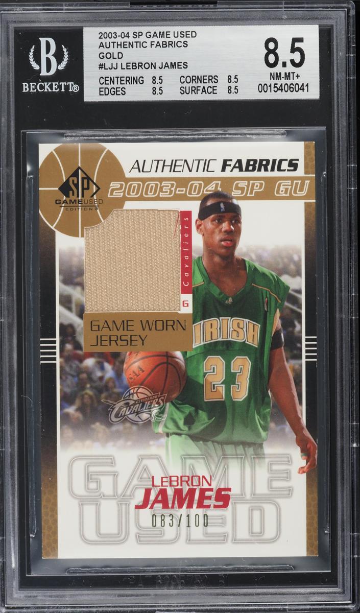 2003 SP Game Used Lebron James #LJJ card