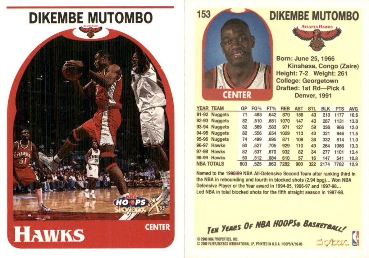 1999 Dikembe Mutombo #153
