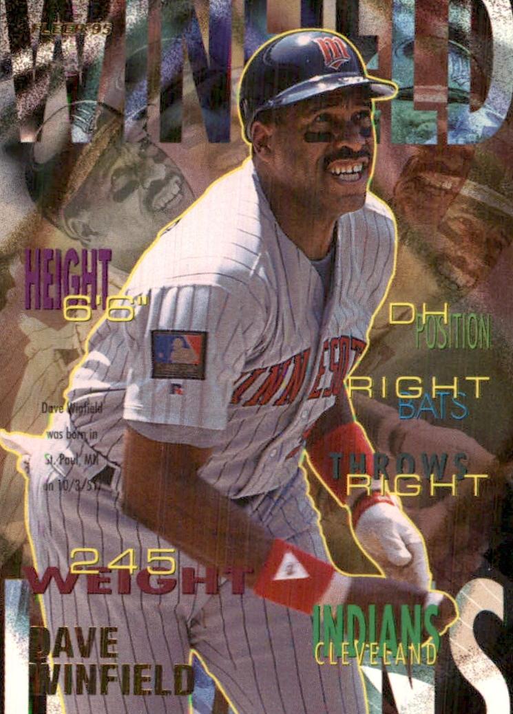 1995 Fleer Dave Winfield #151 card