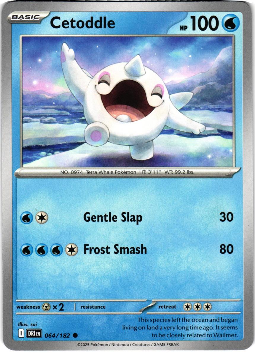 Cetoddle 2025 Pokemon Scarlet & Violet Destined Rivals