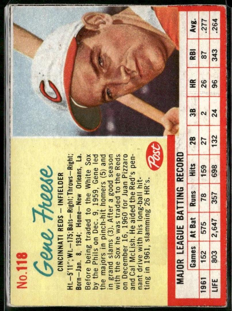 1962 Gene Freese #118