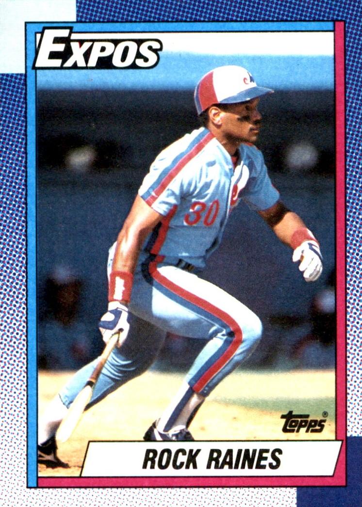 Rock Raines 1990 Topps Baseball
