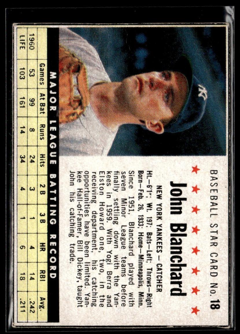 1961 John Blanchard #18