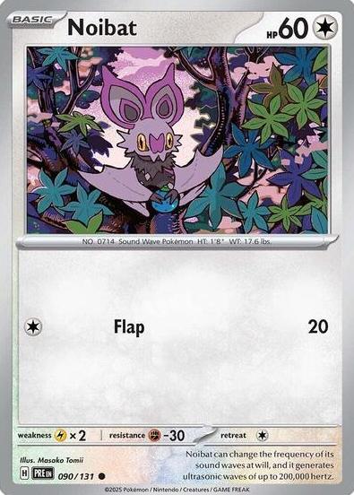 Noibat 2025 Pokemon Scarlet & Violet Prismatic Evolutions