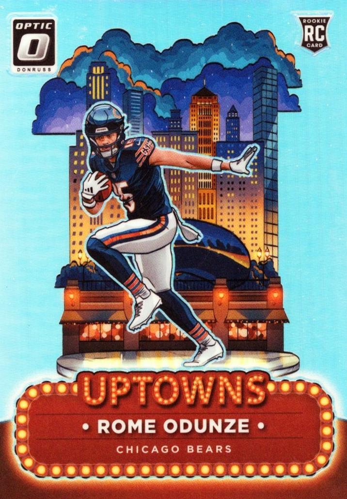 Rome Odunze 2024 Donruss Optic Uptowns Football